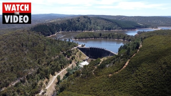 Bird's eye view of Mount Bold Reservoir