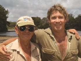 BEST MATES: Bob Irwin and his son Steve.