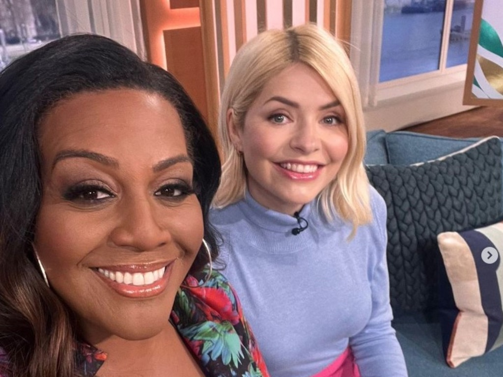 Holly Willoughby with This Morning with co-star Alison Hammond.