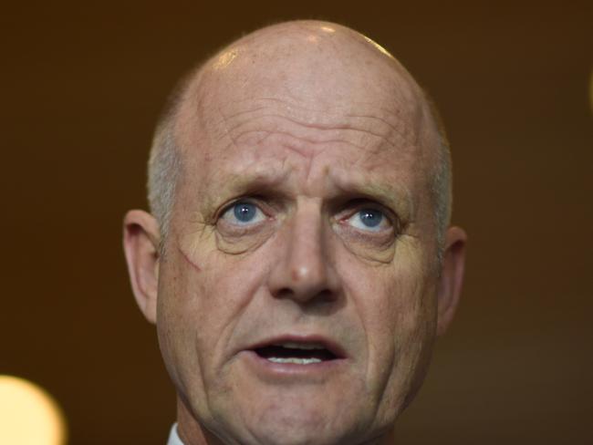 Senator David Leyonhjelm didn’t want to talk about guns.