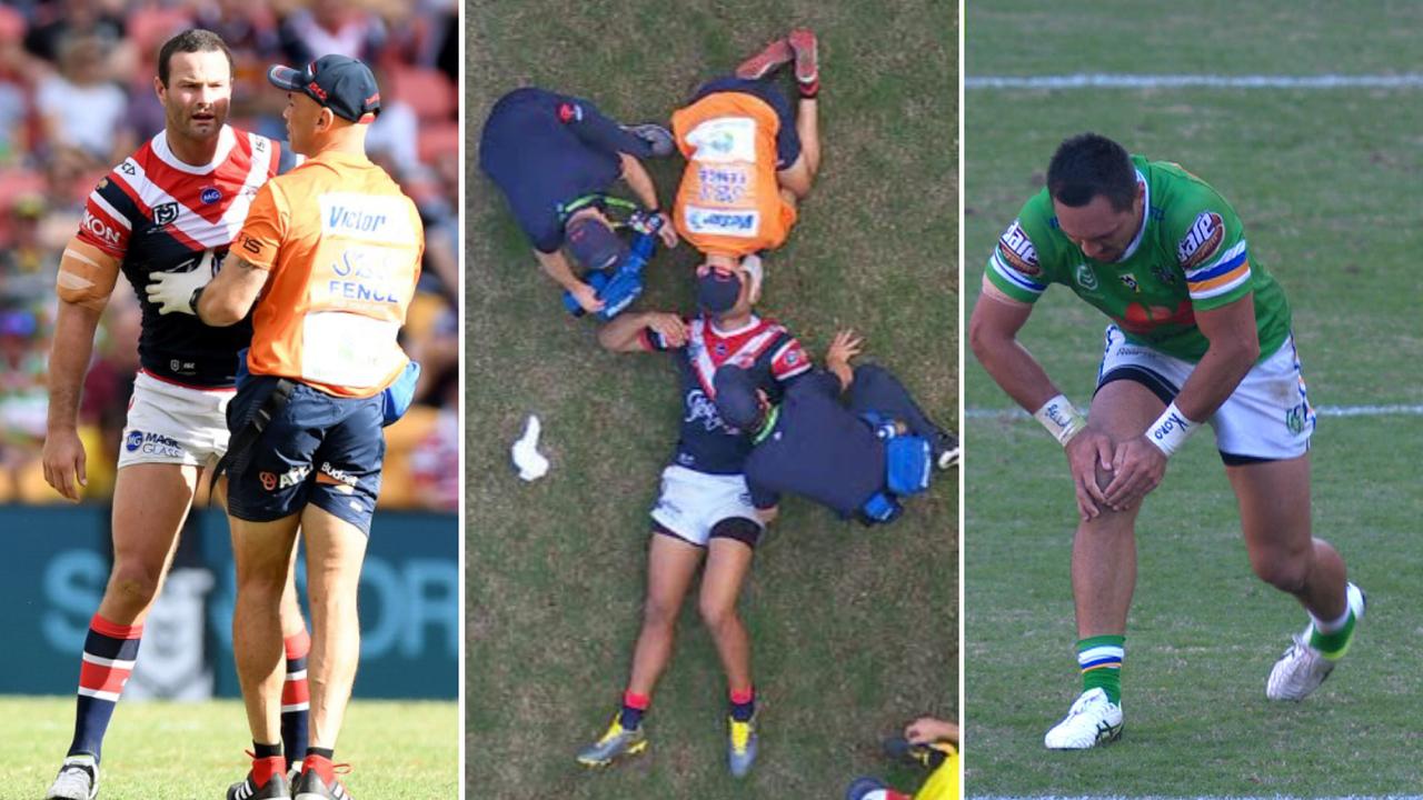 Boyd Cordner, Daniel Tupou and Jordan Rapana go off with injuries