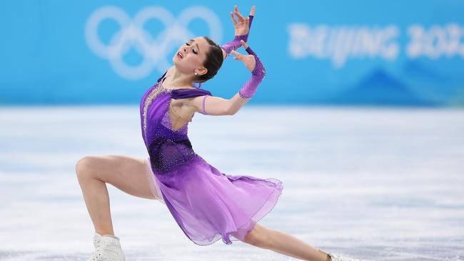 Kamila Valieva is at the centre of a doping scandal at the Beijing Olympics. Picture: Matthew Stockman/Getty Images