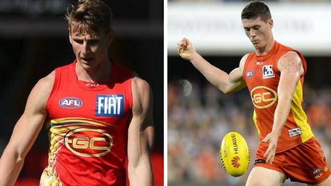 Daniel Gorringe and Henry Schade have not trained at Eastern Football League (EFL) club Balwyn since Christmas. Pictures: Regi Varghese and Bradley Kanaris