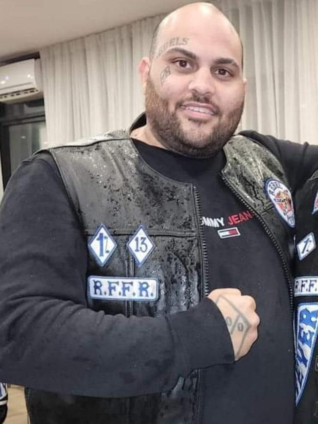 Bradley Daniele was a prominent Rebels bikie member. Picture: Facebook