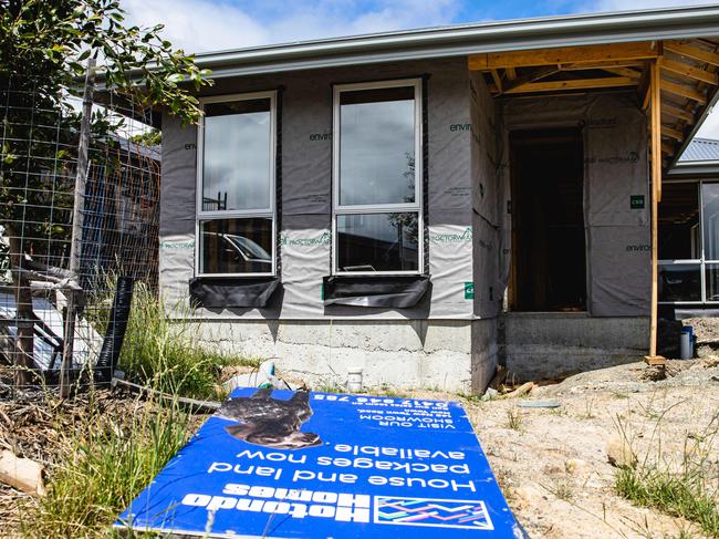 Half completed Hotondo Home in Kingston after Hotondo goes into receivership.Photo: Linda Higginson