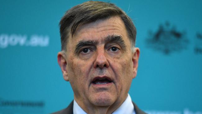 Chief Medical Officer Professor Brendan Murphy says the New Zealand travel bubble is now in doubt. Picture: AAP Image/Mick Tsikas