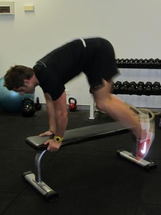 Blake shows you how to bench jump.