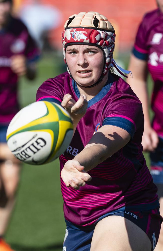 Taleah Ackland was part of the Toowoomba Bears grand final side in the Downs Rugby Womens XV competition. Picture: Kevin Farmer