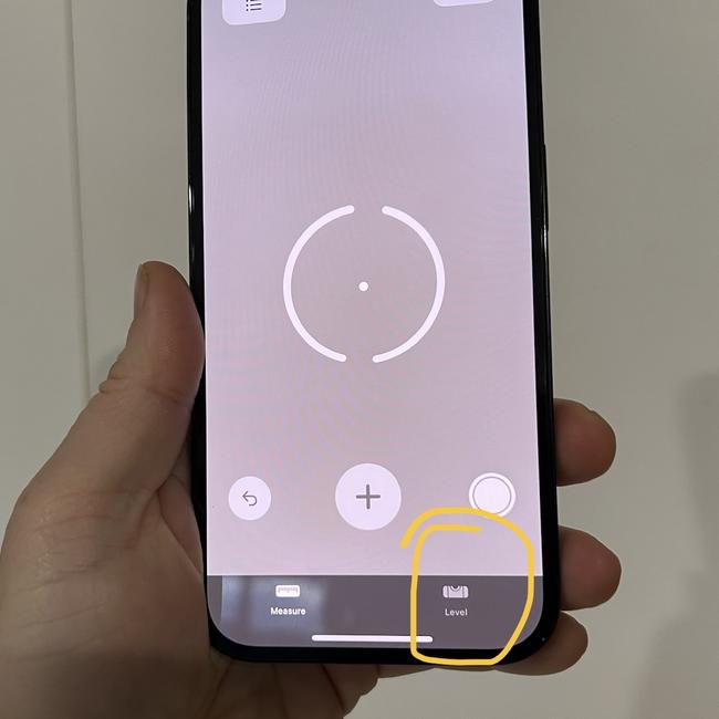 You can even use your phone as a level. Picture: Elly Awesome