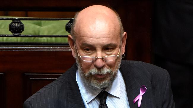 Don Nardella in Victorian Parliament. Picture: Nicole Garmston