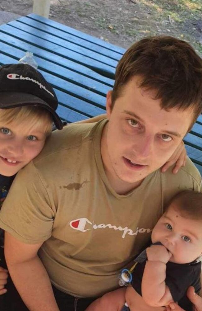 Former Sunshine Coast chef Brenton Simmons with his two sons. Picture – contributed.