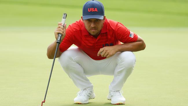 Team USA’s Xander Schauffele leads the way in men’s golf. Picture: Getty Images