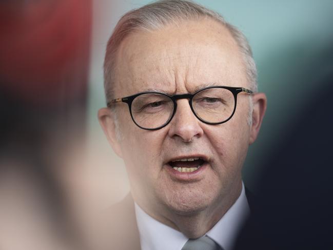PERTH, AUSTRALIA - JUNE 03: Australian Prime Minister Anthony Albanese speaks to media on June 03, 2025 in Perth, Australia. The Australian Prime Minister and the Federal Cabinet are visiting Western Australia after securing an increased majority for their Labor government at the May Federal Election. (Photo by Matt Jelonek/Getty Images)