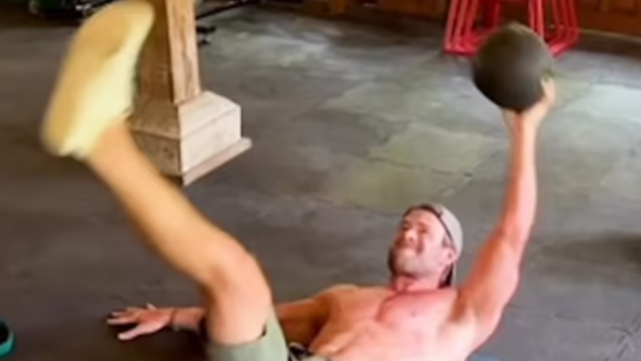 Chris Hemsworth's Massive Bulge Steals Focus During Workout Video