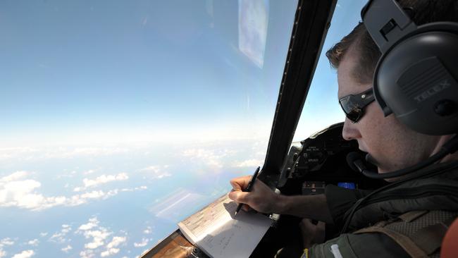 Searchers scour the area in the Mediterranean Sea where EgyptAir Flight 804 vanished. Picture: AP Photo/Salvatore Cavalli