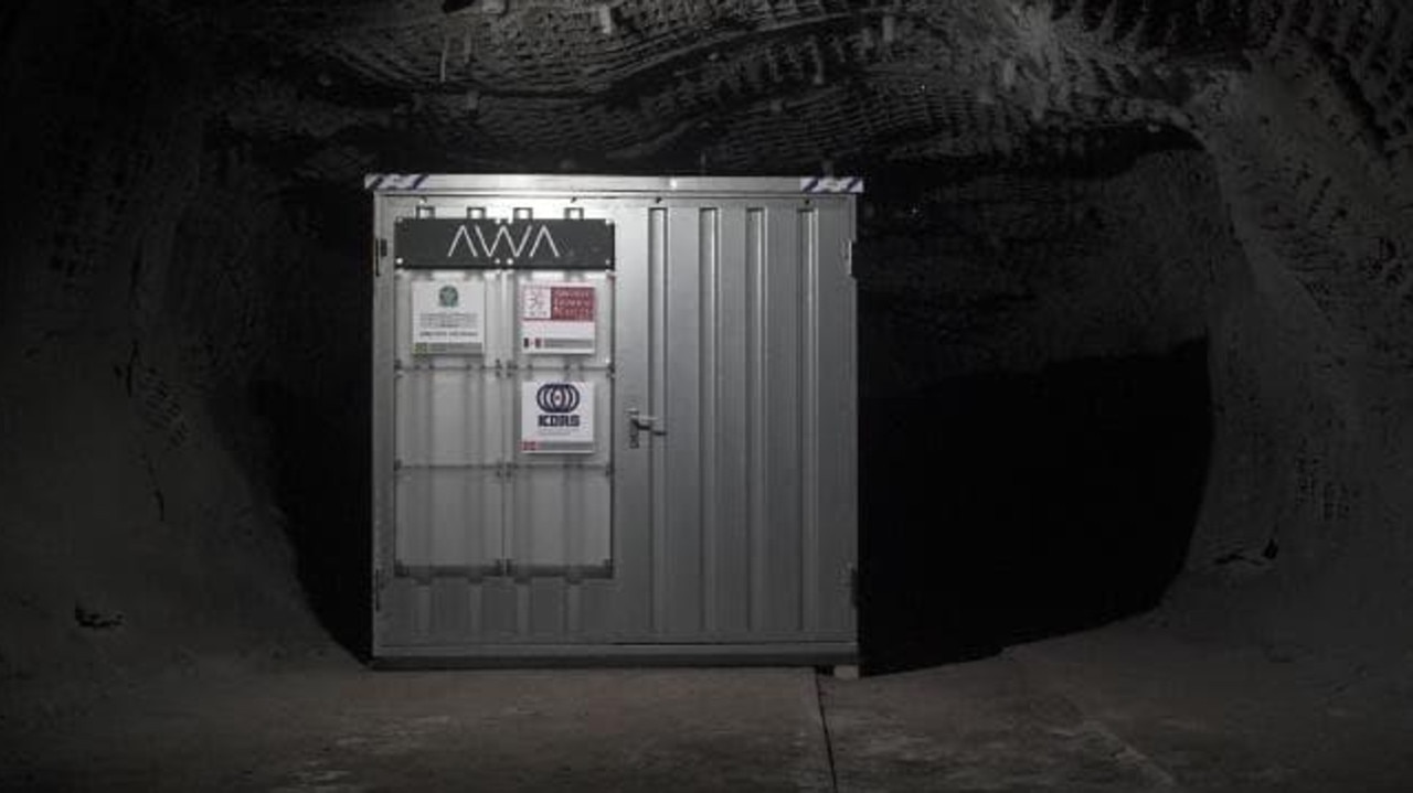 250m underground in an abandoned coal mine lies the archive of open source code, where it should stay for the next millennium. Picture: supplied