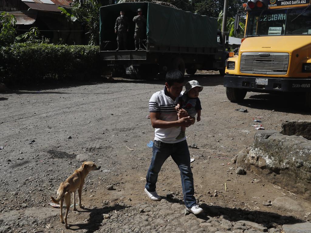 Residents prepare to evacuate their homes Picture: AP Photo/Moises Castillo