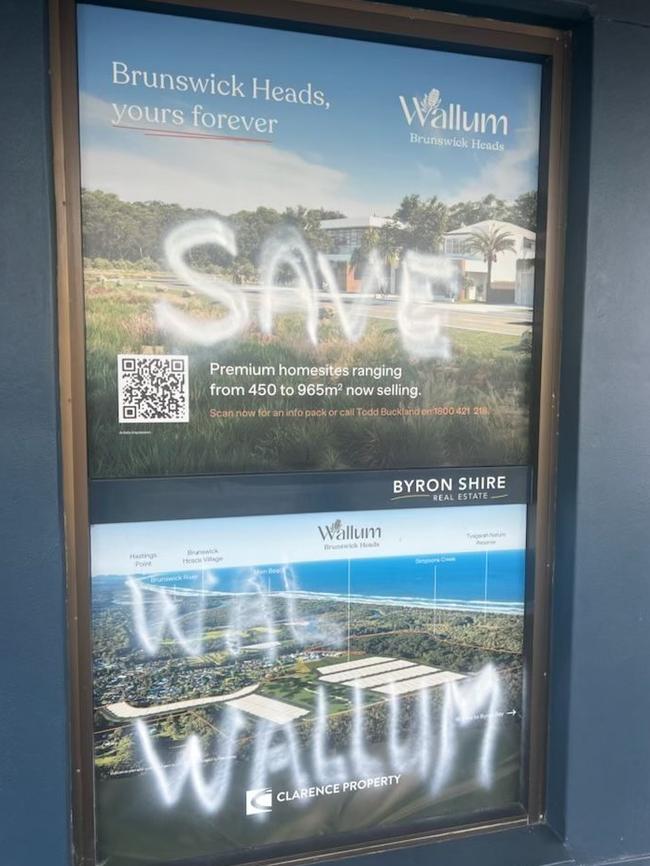 Save Wallum distanced itself from acts of vandalism in the shire. Picture: Supplied.