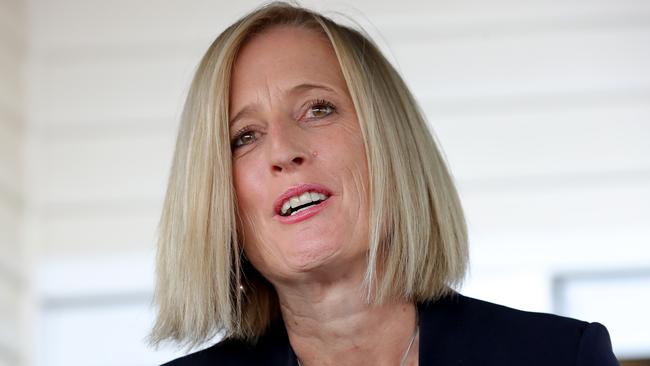 Opposition finance spokeswoman Katy Gallagher came out swinging. Picture: Toby Zerna