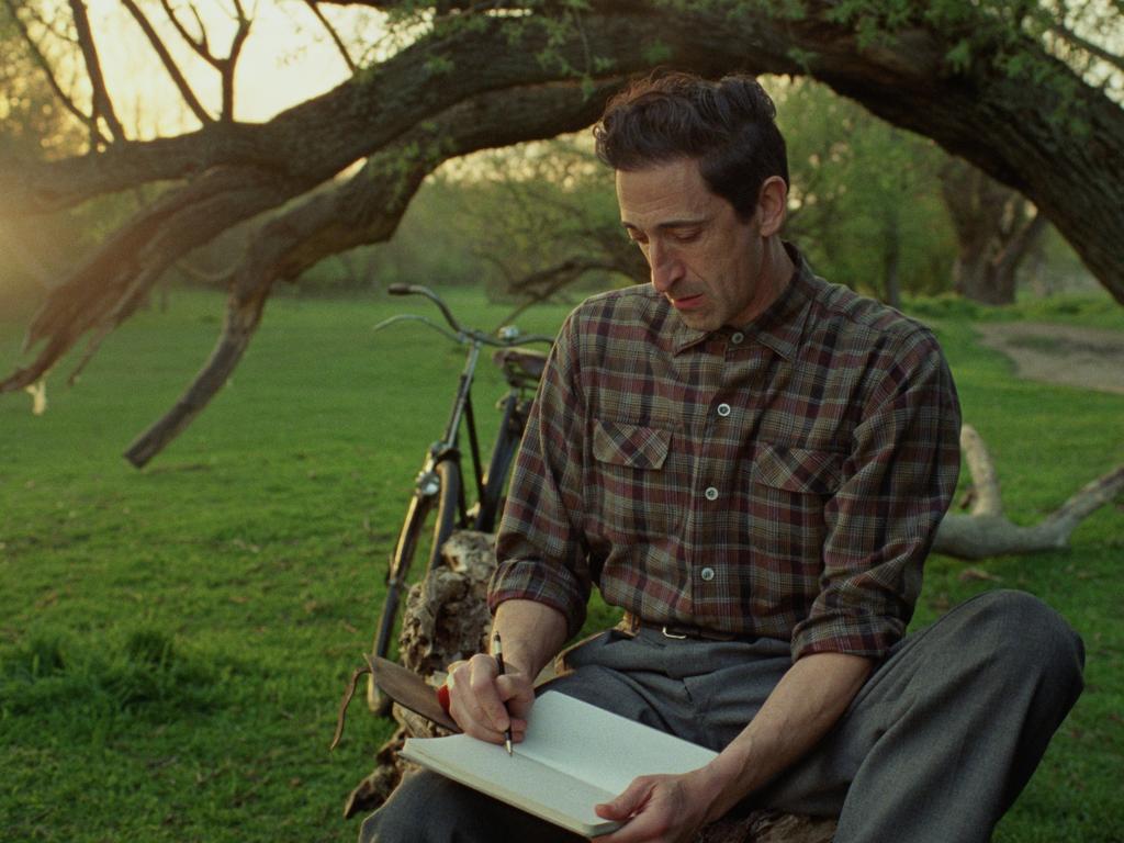 Adrien Brody as architect Laszlo Toth in The Brutalist.