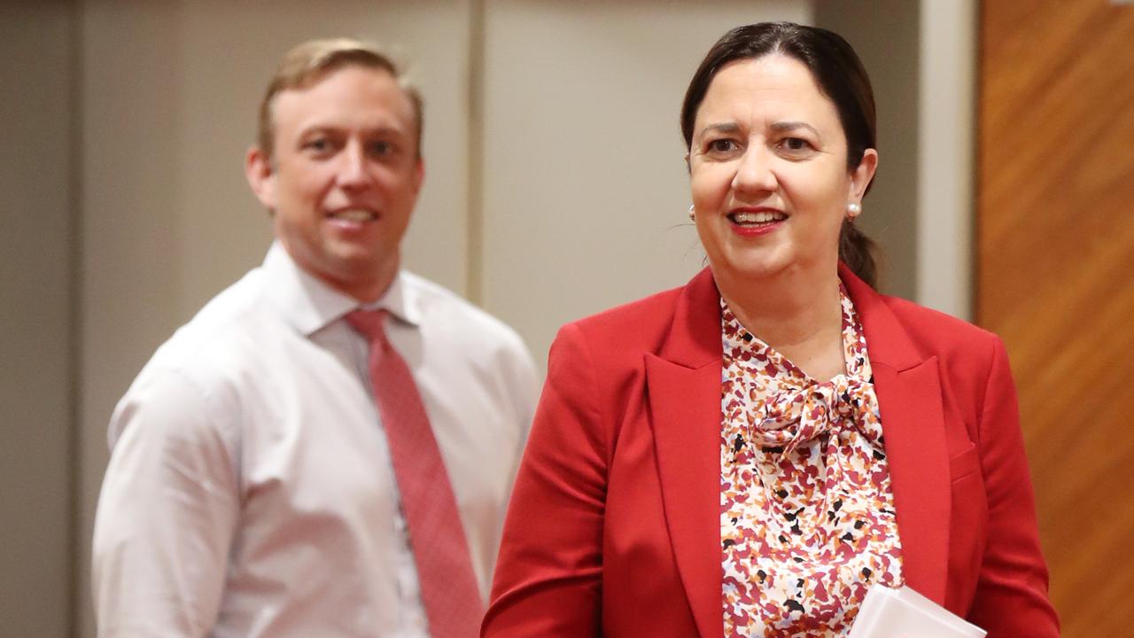 Queensland’s Premier and Deputy Premier. Picture: Annette Dew