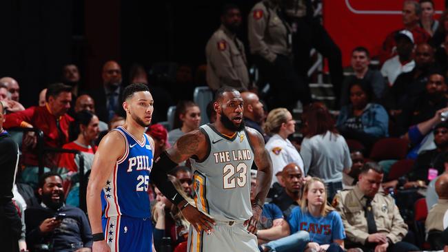 Ben Simmons and LeBron James