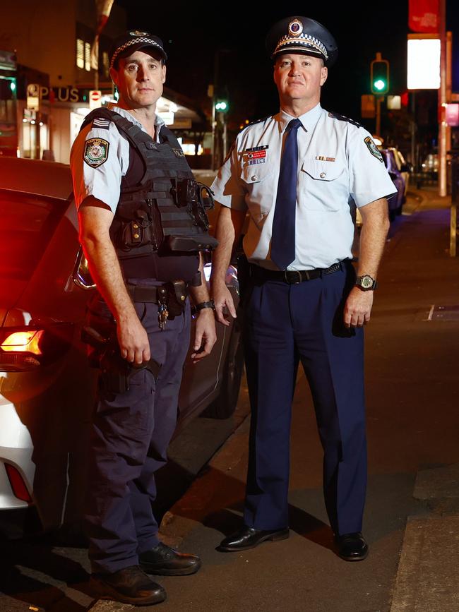 Det Insp Evans and Sgt Telfer said the fact they are fathers influences their policing of youths. Picture: Richard Dobson