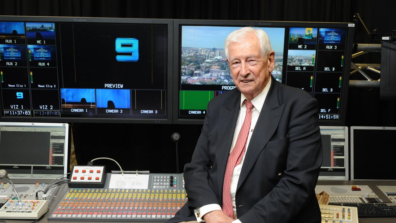 WIN Corporation’s Bruce Gordon at Channel Nine studio in Adelaide.