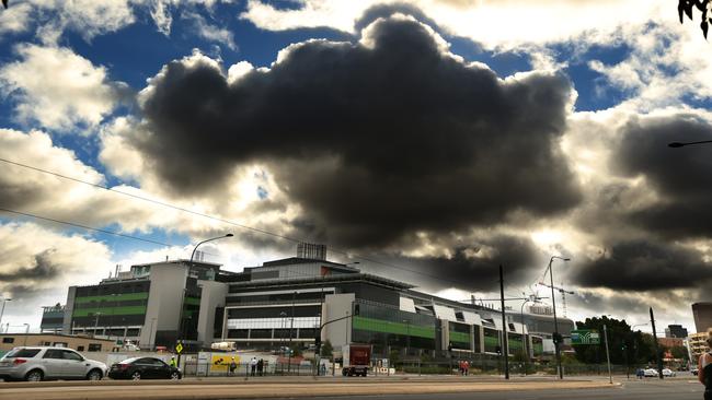 26.2.2016.Grey clouds hang over the new RAH. pic tait schmaal.