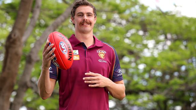 Brisbane wasted no time getting Joe Daniher into their colours once he was officially signed. Picture: Getty