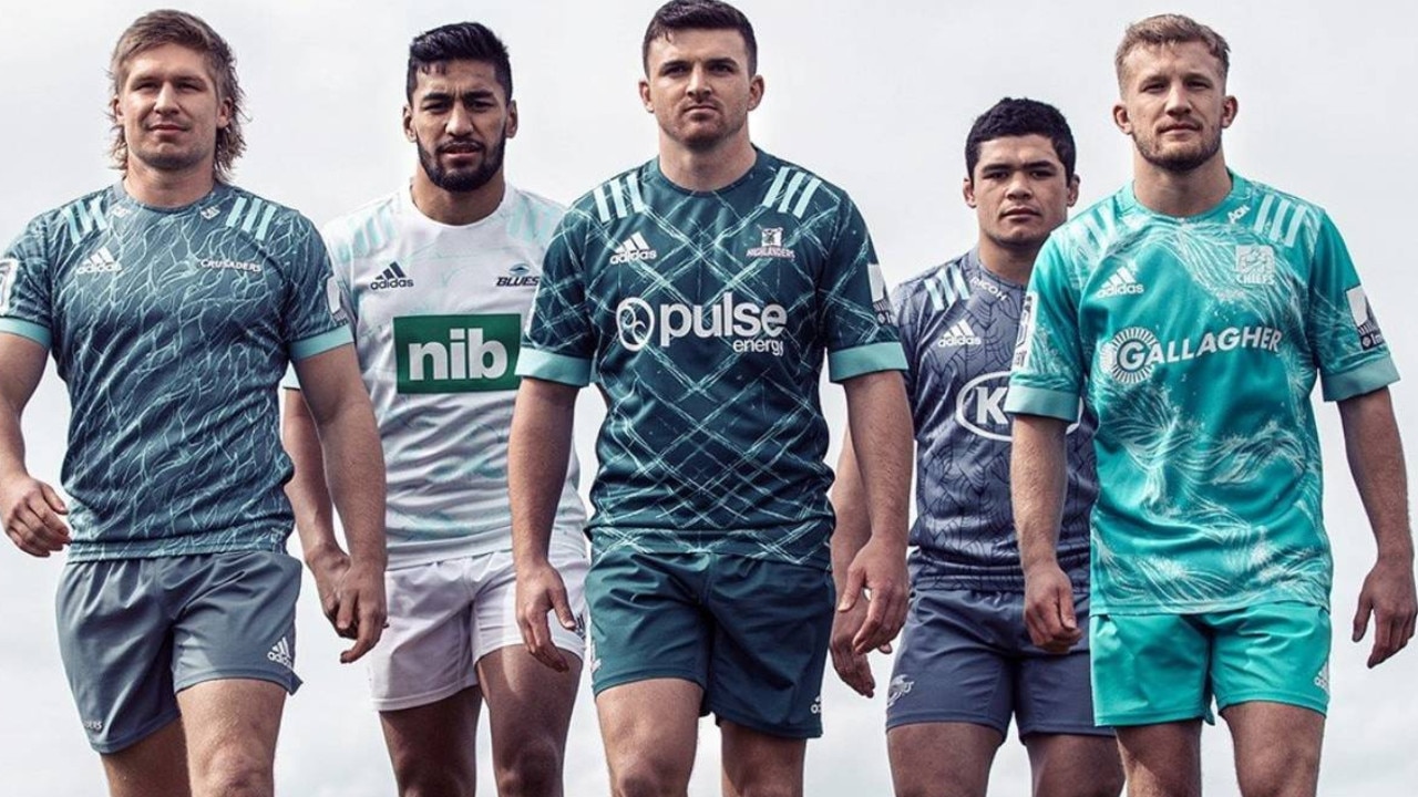 The controversial adidas alternate jerseys for NZ Super Rugby teams.