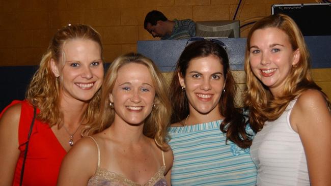 Raelee Hall, Kacey Cecil, Carli Kovacich & Janelle Kerrisk at Mantaz Club & Bar Pic Bryan Lynch AD346017