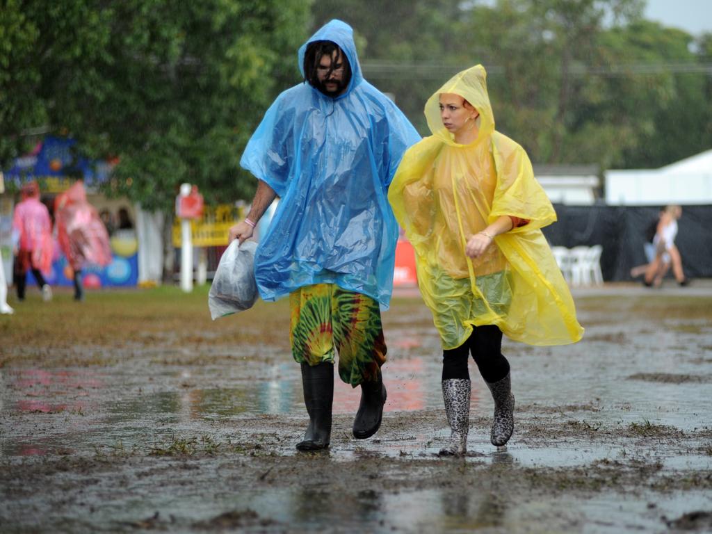 Rain at Splendour In The Grass. Photo Patrick Gorbunovs / The Northern Star