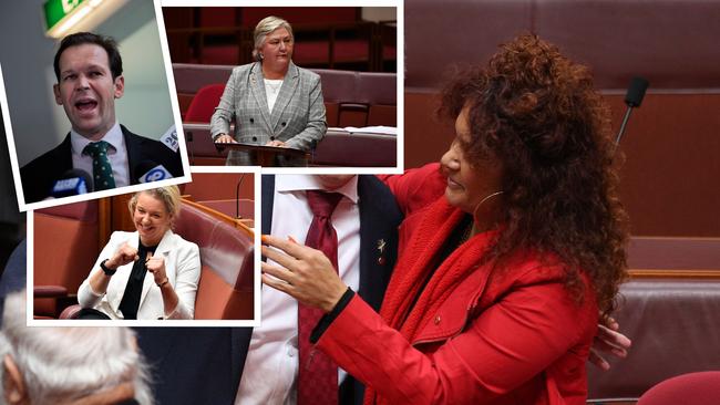 Senators Malarndirri McCarthy, Matt Canavan, Bridget McKenzie and Dr Sam McMahon