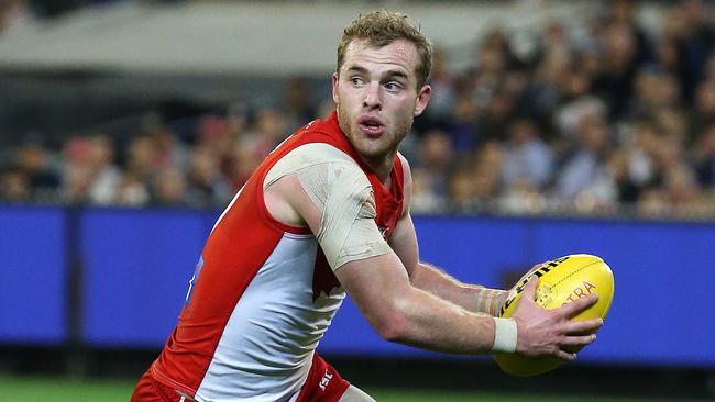 Sydney's Tom Mitchell starred against Geelong. Picture: George Salpigtidis