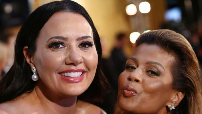 Lydia Schiavello and Pettifleur Berenger from The Real Housewives of Melbourne. Picture: Getty