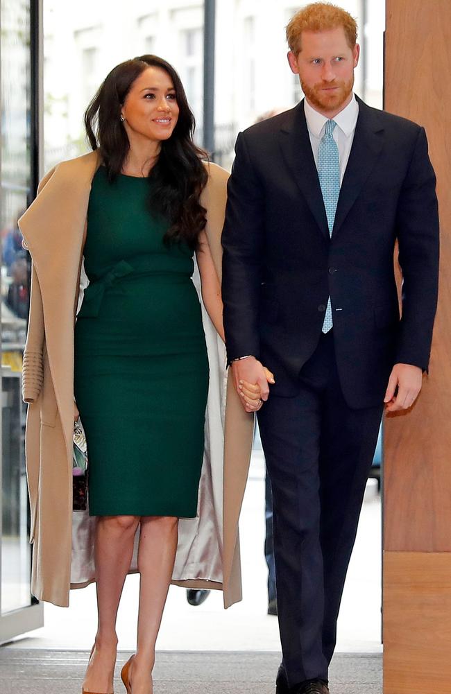 Meghan Markle and Prince Harry, pictured in March. Picture: AFP