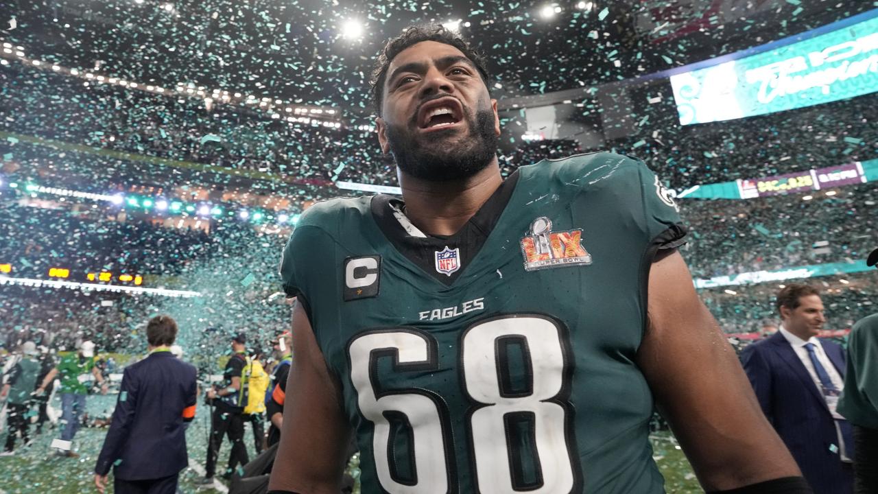 Mailata and the Eagles were unstoppable. (AP Photo/Doug Benc)