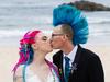 Hero firey ties the knot after beating melanoma