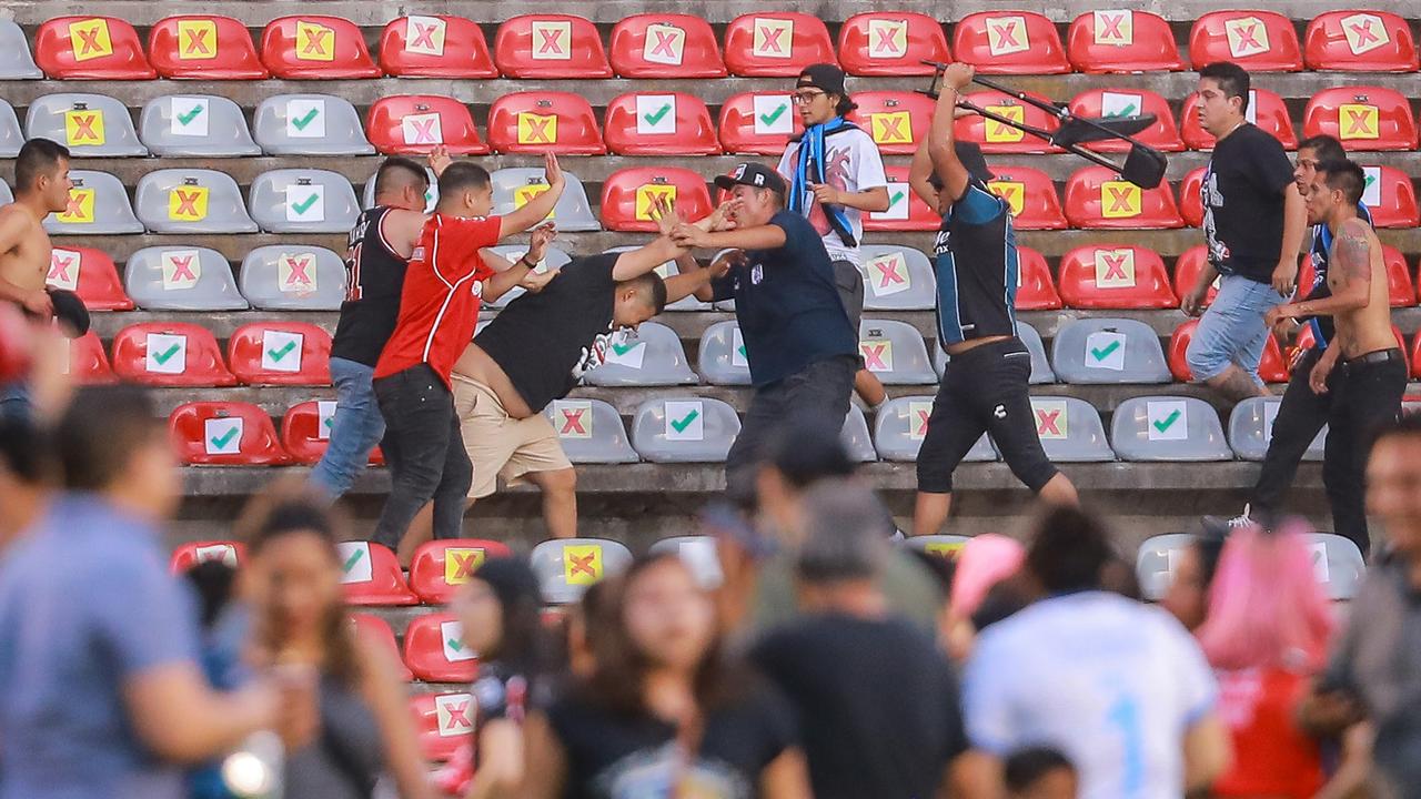 Mexican Football Brawl: Mexican Club Queretaro handed HUGE PUNISHMENT after MASSIVE brawl with rival team Atlas - Check pics
