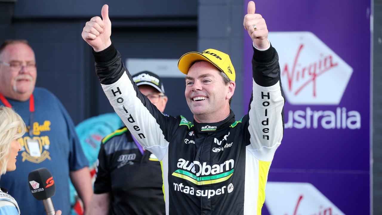 Craig Lowndes does not believe he will be standing at the top of the podium - but hopes he will still be celebrating.