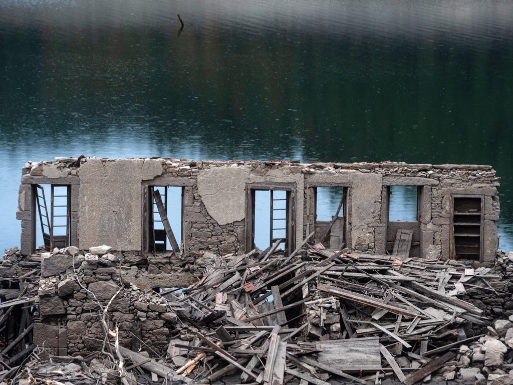 People living in the Aceredo village were ejected from their homes in 1992 for the construction of the reservoir. Picture: Miguel Riopa/AFP