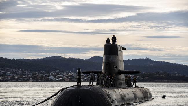 PM Anthony Albanese is expected to unveil Australia’s “optimal pathway” to acquiring a nuclear-powered fleet in San Diego. Picture: Getty Images