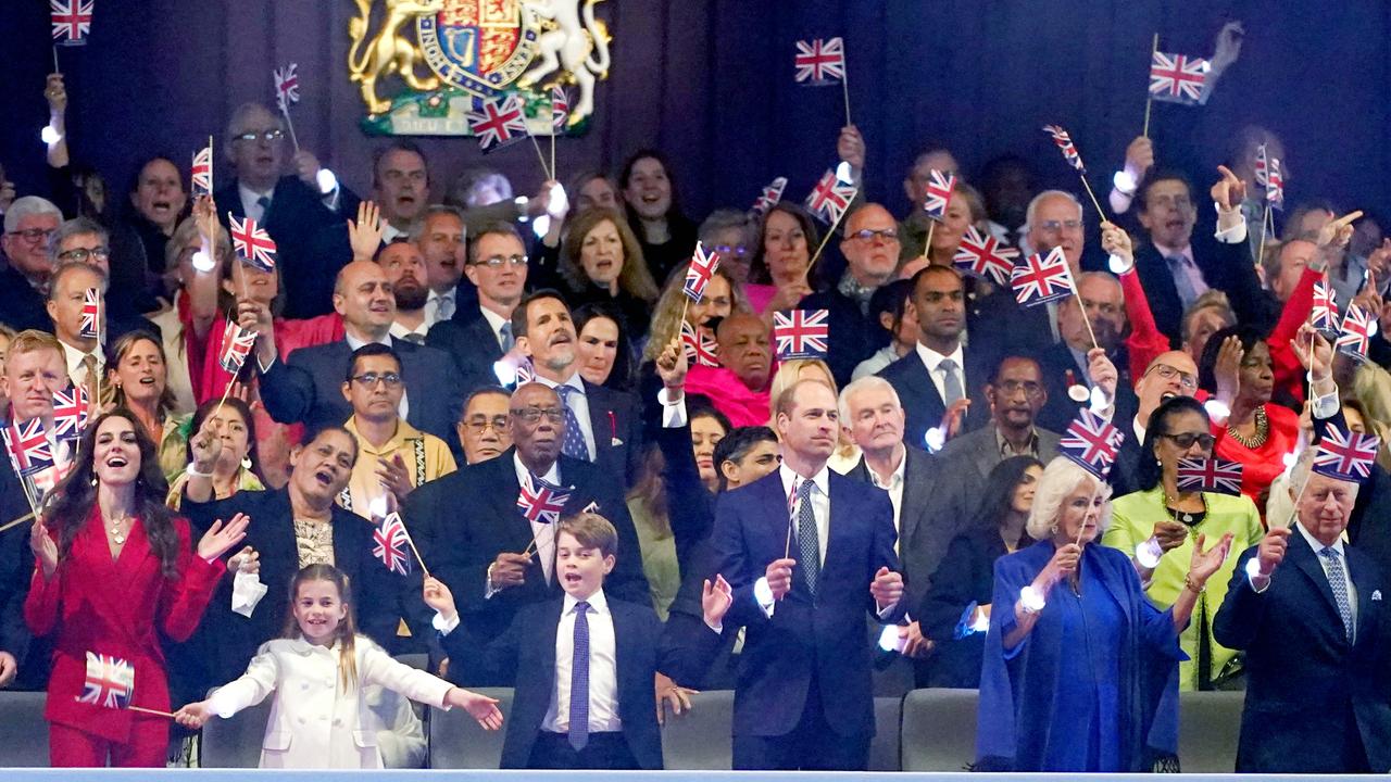 The Royal Box during the Coronation Concert. Picture: Stefan Rousseau/WPA Pool/Getty Images