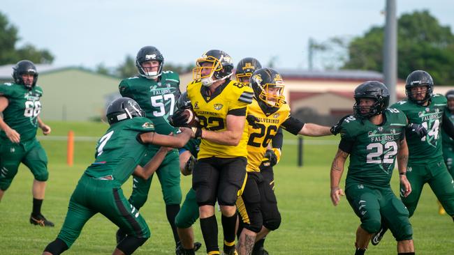 Rockhampton Wolverines vs Cairns Falcons at West Tiger Park Walkerston. Saturday 20 January 2024 Picture:Michaela Harlow
