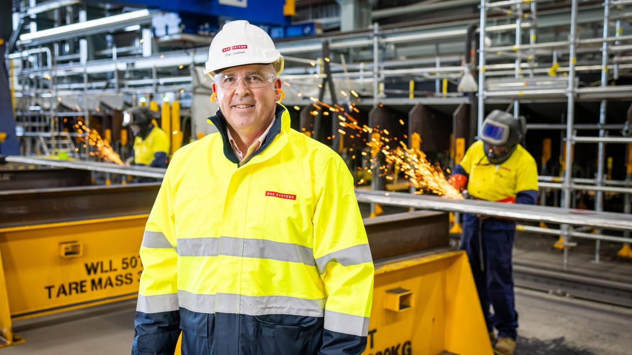 CEO Craig Lockhart at BAE Systems Maritime Australia. Picture: James Elsby