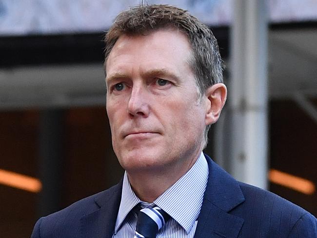 SYDNEY, AUSTRALIA - NewsWire Photos MARCH, 30, 2021: Former attorney-general Christian Porter seen outside the Supreme Court in Sydney. Picture: NCA NewsWire/Joel Carrett