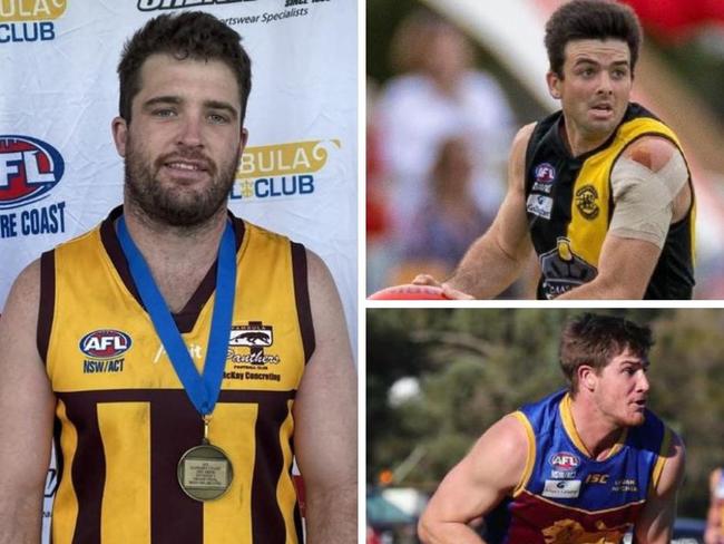 The final days of voting for the best AFL player in Country NSW/ACT. Pictures: Contributed