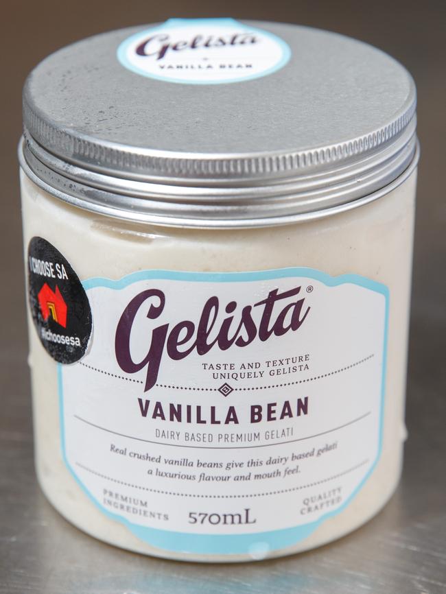 1/2/19 Source SA Cover The vanilla ice-creams - our panel tastes all the supermarket tubs. Gelista. Picture MATT TURNER.