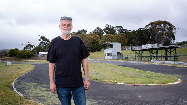 Hobart Remote Control Car Club spokesperson Greg Gard at the site of the new JackJumpers high performance centre in Kingston.Picture: Linda Higginson